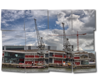 Make one photo look like it is made 	up from a group of smaller ones